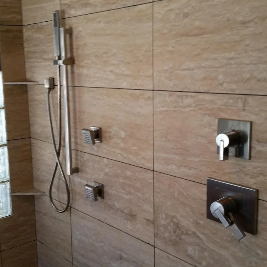 Shower fixture installation for Water Heater Replacement in Highland